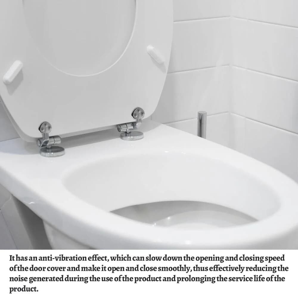 FELIXLEO WC-Sitz Scharnier Set Absenkautomatik Zinklegierung - Bild 5