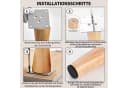 FELIXLEO Möbelfuß 4er Holz 10cm Konisch Bild 5