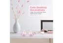 FELIXLEO Storm Glass Wetterstation Barometer Desktop Büro Pink Dekoration Bild 5