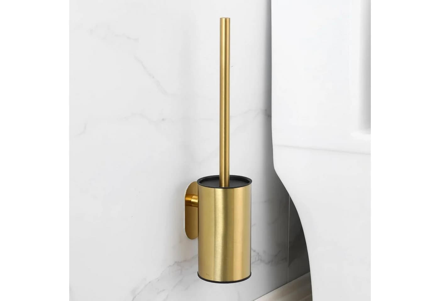 FELIXLEO WC-Reinigungsbürste mit Halter Edelstahl Gold - Bild 2