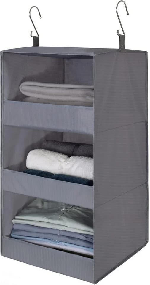 FELIXLEO Hängeregal 3 Fächer Faltbar für Kleiderschrank - Bild 2