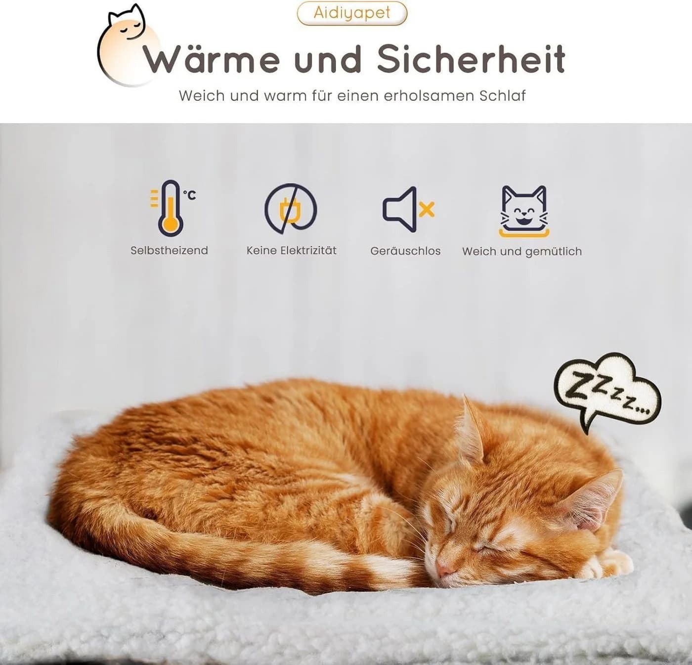 FELIXLEO Tierdecke Selbstheizend für Katzen & Hunde, Flauschig & Weich - Bild 3