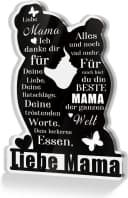 FELIXLEO Acrylschild Liebe Mama mit Holzbasis Bild 2