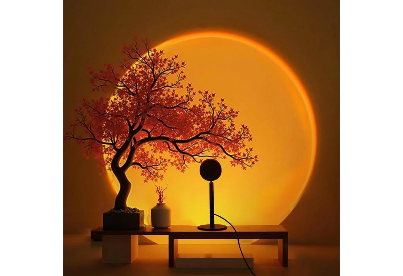 FELIXLEO LED-Sternenhimmel Sunset Lampe 4 Farben USB Projektor - Bild 2