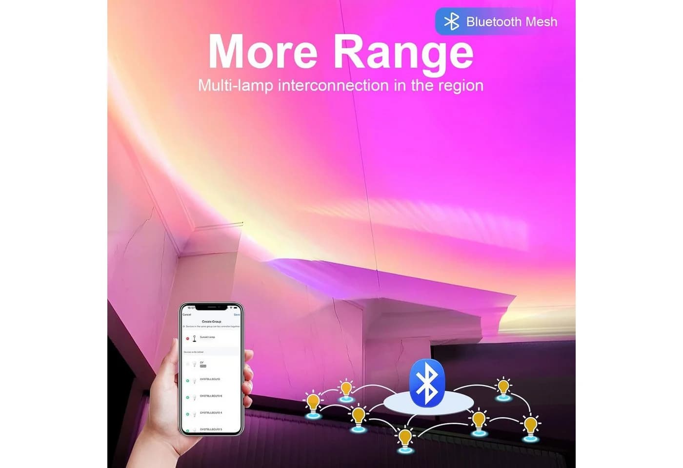 FELIXLEO LED-Sternenhimmel Lampe Bluetooth Mesh mit APP-Steuerung - Bild 3