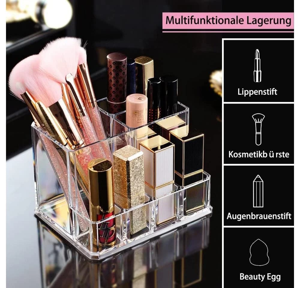 FELIXLEO Make-Up Organizer Acryl Transparent 3-Fach - Bild 3