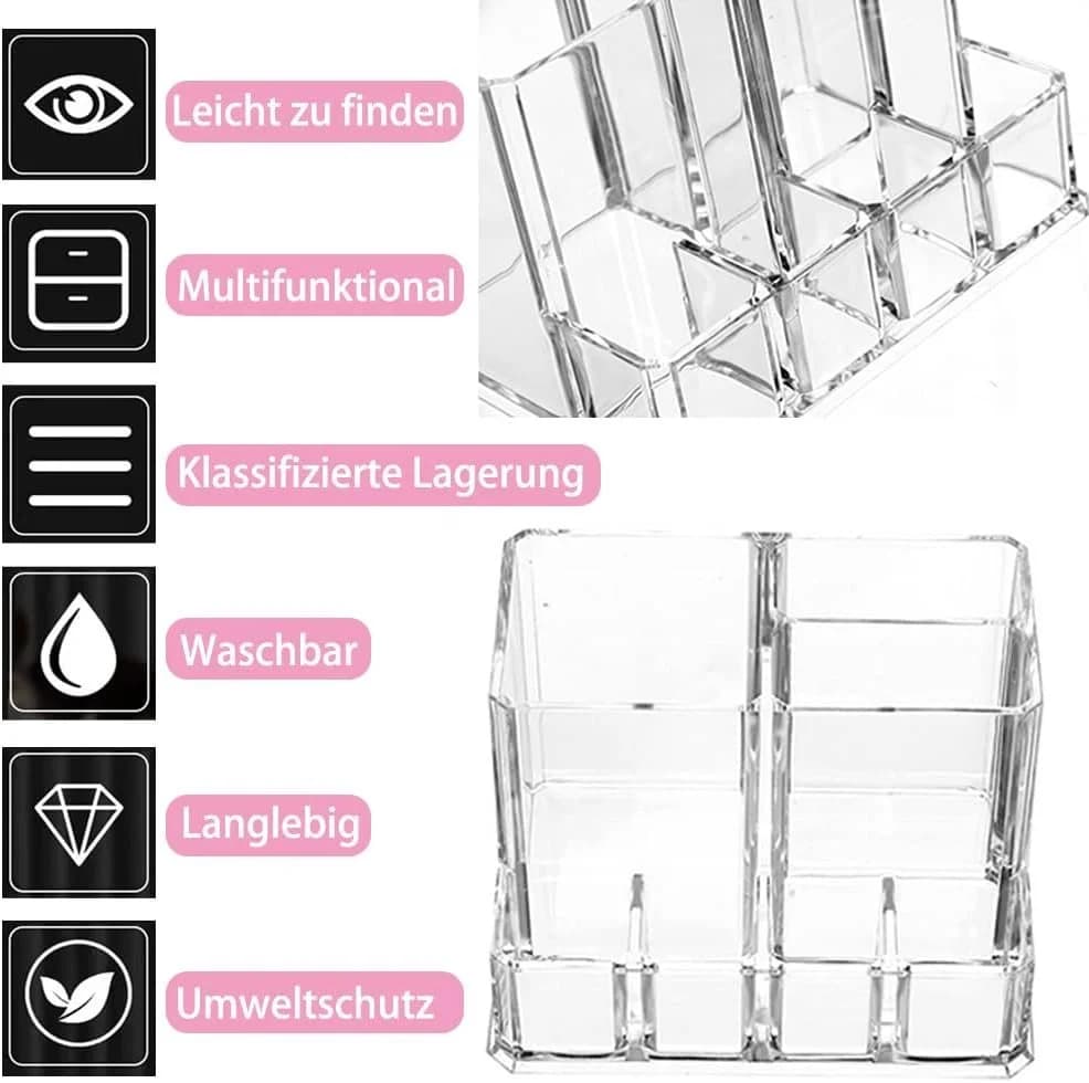 FELIXLEO Make-Up Organizer Acryl Transparent 3-Fach - Bild 4