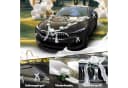 FELIXLEO Dekohänger Hochzeit Weiß Kunstblumen Brautauto Bild 1