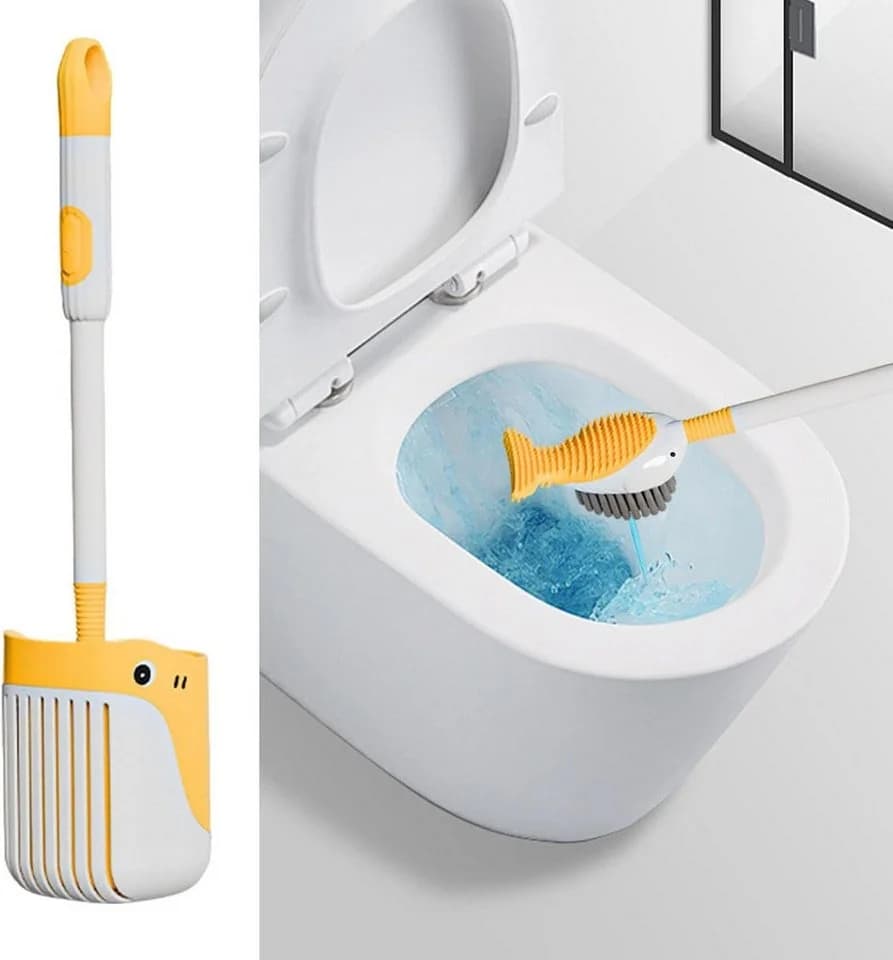 FELIXLEO WC-Reinigungsbürste Süßes Wal Design mit Saugnapf - Bild 3