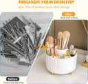 FELIXLEO Kosmetik Organizer 360° drehbar 5 Fächer Weiß Bild 1