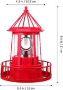 FELIXLEO LED Solarleuchte Leuchtturm Outdoor 360° drehbar wetterfest Bild 1