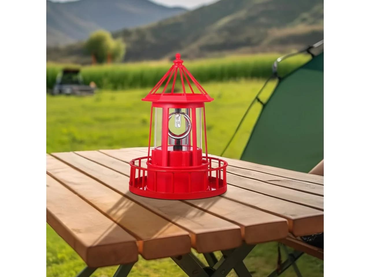 FELIXLEO LED Solarleuchte Leuchtturm Outdoor 360° drehbar wetterfest - Bild 5