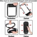 FELIXLEO Faltbarer Klapphocker Schwarz 200kg Tragkraft Bild 3