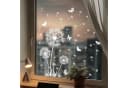 FELIXLEO Fensterbild Pusteblume Weiß Blumen Schmetterling Deko Bild 3