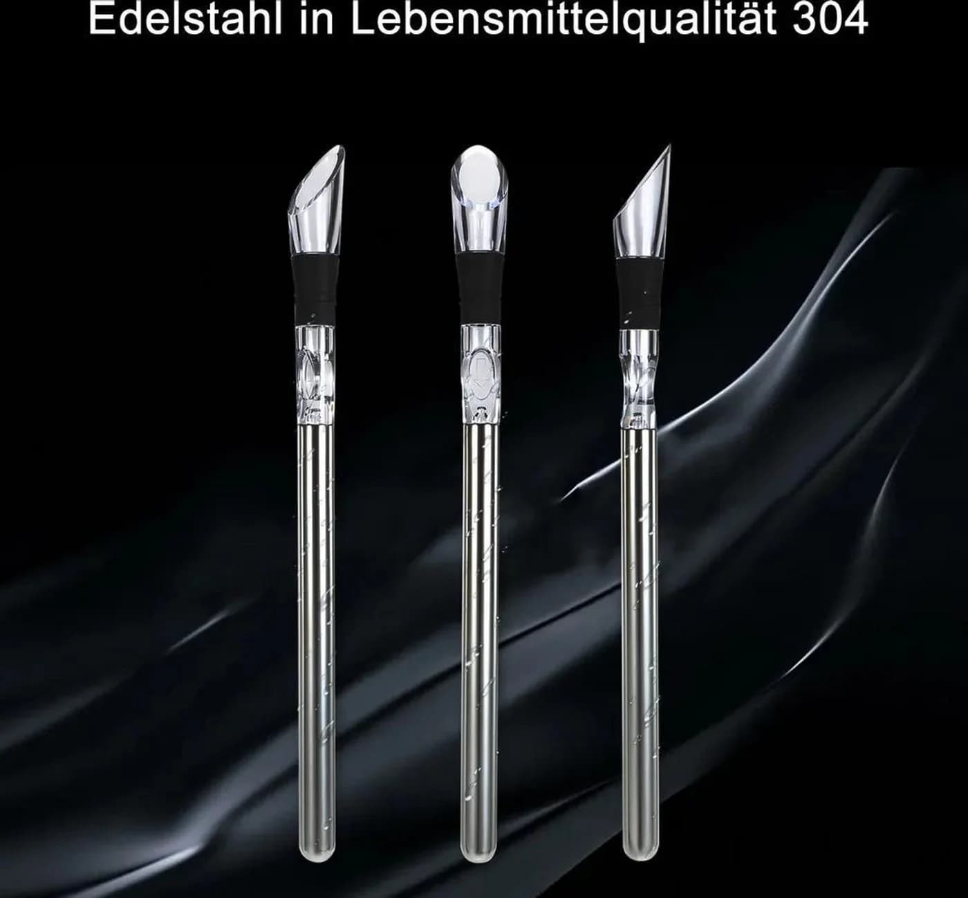 FELIXLEO Weinkühler Edelstahl 4er Set mit Belüfter