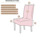 FELIXLEO Stuhlhusse Blau Stretch mit Gummisaum Bild 5