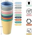 FELIXLEO Trinkbecher 10er Set BPA-frei unzerbrechlich bunt PP-Material Bild 5