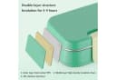 FELIXLEO Lunchbox Brotdose Edelstahl 1050ml Auslaufsicher 3 Fächer Silber Bild 5
