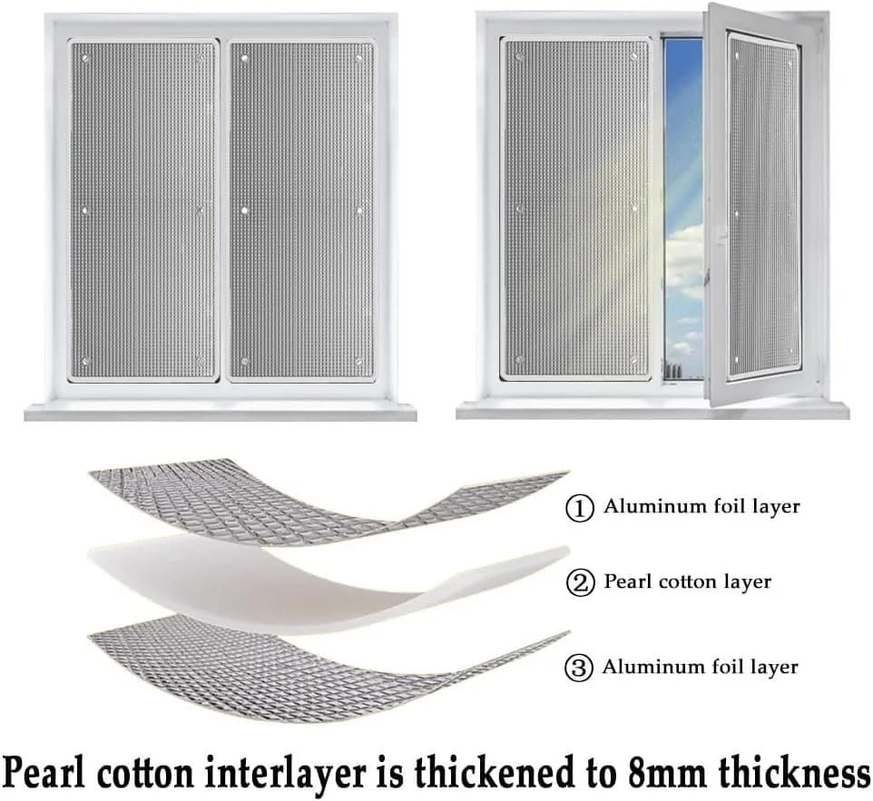 FELIXLEO Aluminium Fensterfolie Sonnenschutz Wärmeschutz - Bild 4