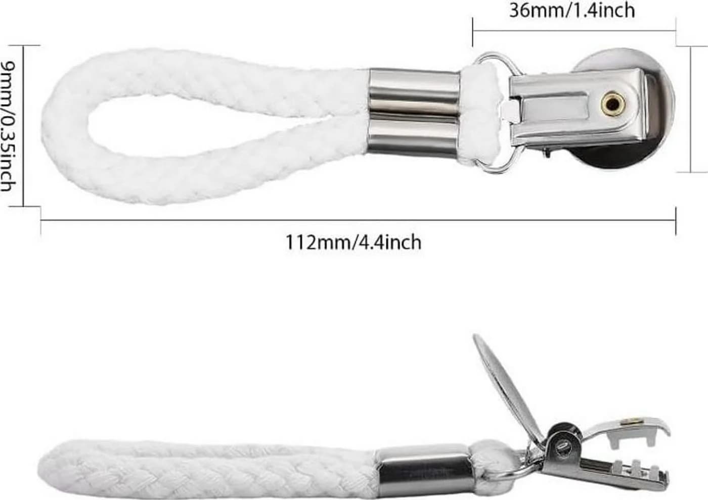 FELIXLEO Handtuchhaken mit Clips und Schlaufen, Metall, Modern