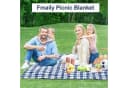 FELIXLEO Picknickdecke XXL 300x300cm wasserdicht sandfrei blau Bild 4