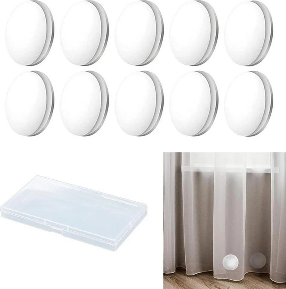 FELIXLEO Magnetische Duschvorhang-Gewichte Rund