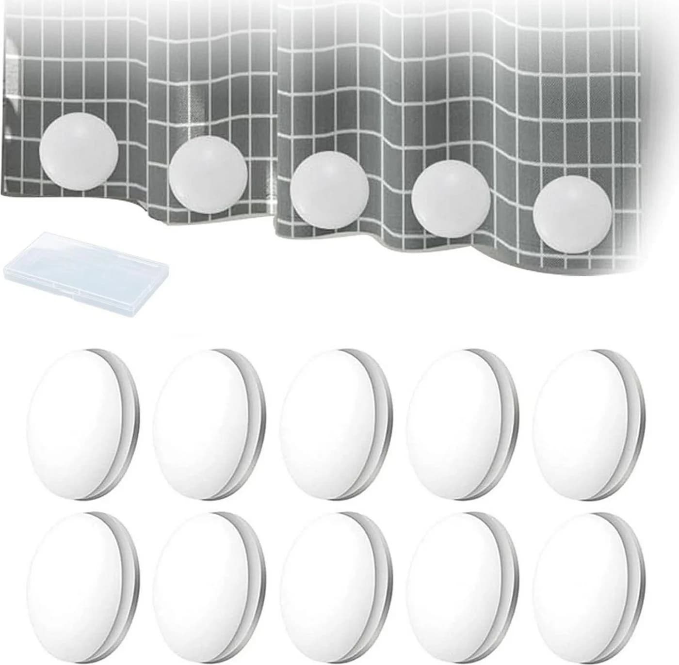 FELIXLEO Magnetische Duschvorhang-Gewichte Rund - Bild 3