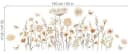 FELIXLEO Wandtattoo Blumen Boho Wandaufkleber Bunt Bild 3