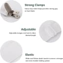 FELIXLEO 12er Pack Elastische Bettlakenspanner Weiß Bild 3