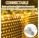 FELIXLEO LED-Lichternetz Blau 2x2m 8 Modi Garten Bild 4