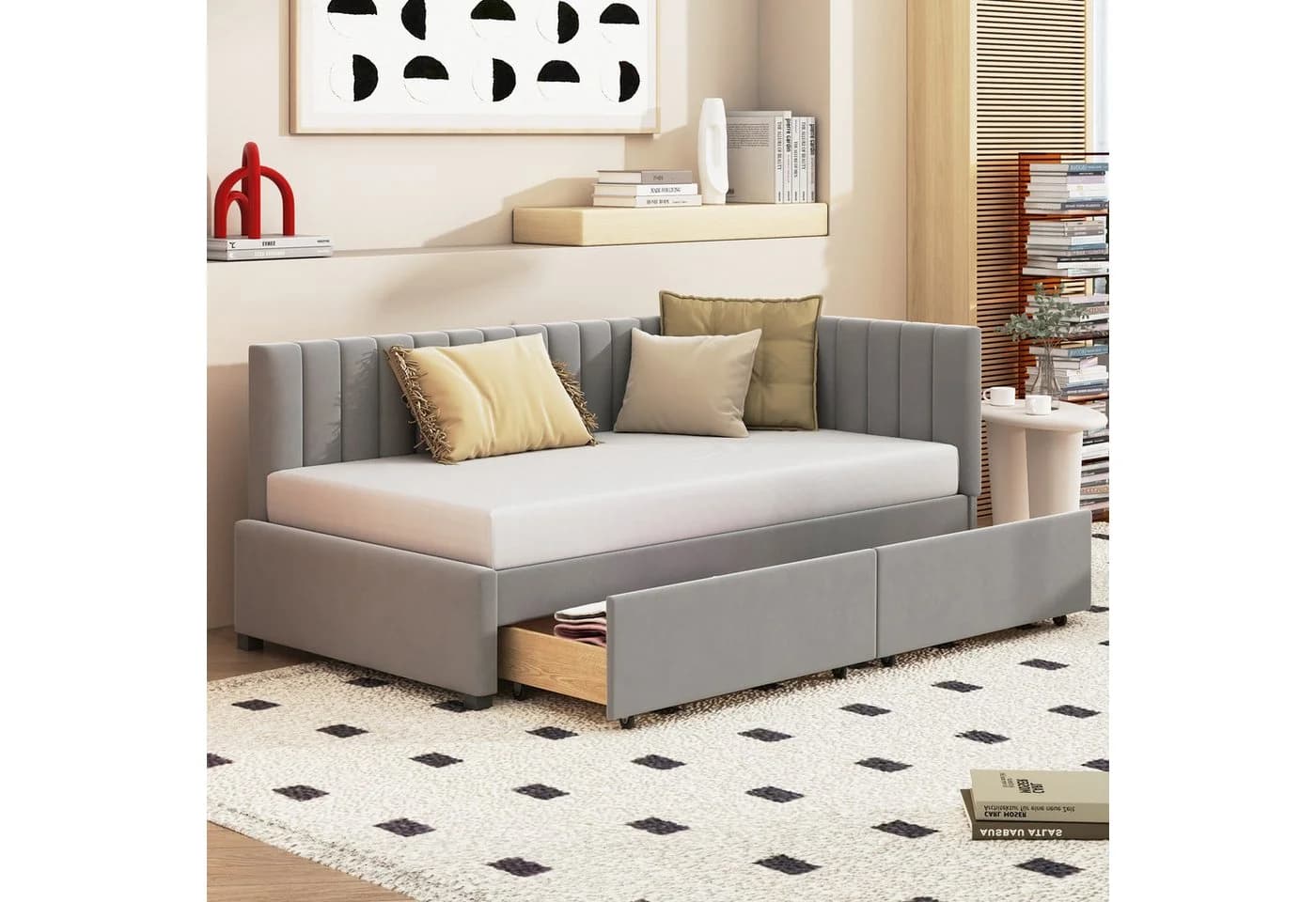 Odikalo Polsterbett Schlafsofa 90x200 mit Stauraum - Bild 2