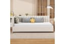 Odikalo Polsterbett Schlafsofa 90x200 mit Stauraumschubladen Beige/Grau Bild 3