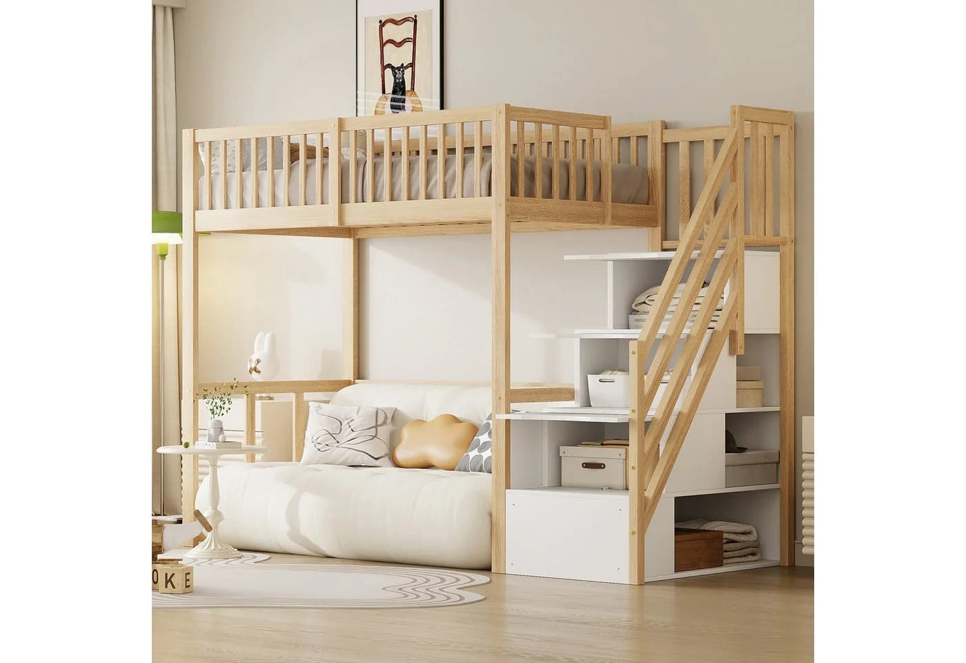 Odikalo Hochbett mit Stauraum und Sicherheitsleiter - Bild 2