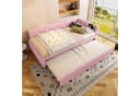 Odikalo Ausziehbett Daybett mit USB & Lampe Weiß/Rosa Bild 2