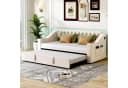 Odikalo Schlafsofa mit USB und Stauraum Beige/Grau Bild 1