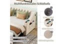 Odikalo Schlafsofa mit USB und Stauraum Beige/Grau Bild 4