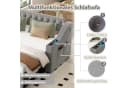 Odikalo Schlafsofa mit USB und Lattenrost Grau/Beige Bild 4
