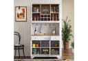 Odikalo Küchenbuffet Sideboard Hochschrank Weiß Holzmaserung Bild 3