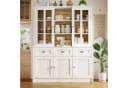 Odikalo Küchenbuffet Schwarz/Weiß Sideboard mit Akrylfront Bild 3