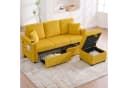 Odikalo Ecksofa mit Schlaffunktion Eckcouch Big Sofa mit Ottomane Bild 2