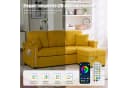 Odikalo Ecksofa mit Schlaffunktion Eckcouch Big Sofa mit Ottomane Bild 3