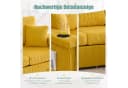 Odikalo Ecksofa mit Schlaffunktion Eckcouch Big Sofa mit Ottomane Bild 5