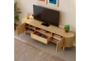 Odikalo Lowboard TV-Schrank Rattan-Schubladen 175 cm Bild 1