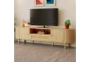 Odikalo Lowboard TV-Schrank Rattan-Schubladen 175 cm Bild 2
