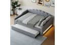 Odikalo Schlafsofa Schlafcouch 140x200 Ausziehbett Grau Bild 2