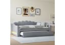 Odikalo Schlafsofa Schlafcouch 140x200 Ausziehbett Grau Bild 3