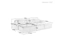 Odikalo 3-Sitzer Polstersofa Schlafsofa Chaiselongue Premium-Cordstoff Bild 5