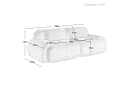 Odikalo 2-Sitzer Polstersofa Chaiselongue Mehrfarbig, 82'' Loveseat-Sofa aus Cordsamt Bild 5
