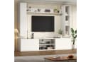 Odikalo Wohnwand Mediawand TV-Schrank Weiß Bild 3