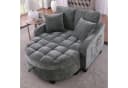 Odikalo Schlafsofa Multifunktional 2-in-1 Grau Eukalyptus Bild 1